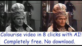 How to easily colourise Black & White video in 8 clicks with Deoldify AI. Free. No Download. Simple!