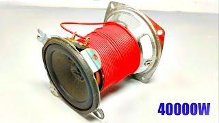 How to make 220v free energy generator use 2 old speaker II @Maker10M