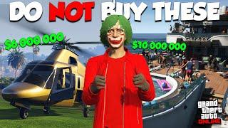 TOP 10 WORST THINGS YOU CAN BUY IN GTA ONLINE! (2024)