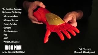 3D Printed IRON MAN Super Hero Child Prosthetic Hand