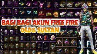 BAGI BAGI AKUN FREE FIRE |Giveaway Akun FF Sultan guys