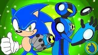 Sonic transforms into Ultimate Echo Echo from Ben10