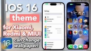 iOS 16 theme for Xiaomi, Redmi & MIUI