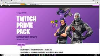 HOW TO GET TWITCH PRIME SKINS** FIX***