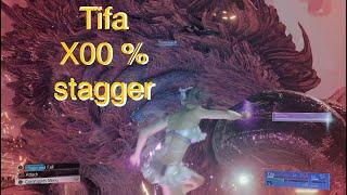 Tifa's highest stagger XXX % in FFVII Rebirth