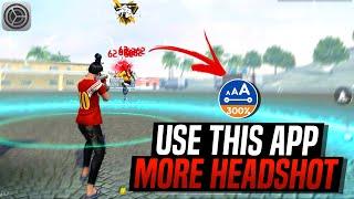 Use This App For More Headshot In Free Fire | Free Fire Headshot Setting