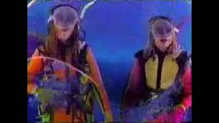 Two sexy scuba woman with oval mask. Sabrina Down Under 1999
