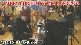 Jazz pianist plays mall piano in Taiwan - Merry Christmas Mr. Lawrence (Sheet Music)