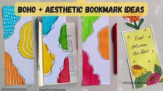 Top 5 Easy Boho Bookmark Ideas | Easy Aesthetic Bookmark | DIY Boho Bookmark painting | Bookmark DIY