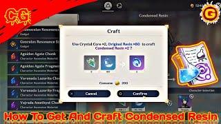 How to Get and Craft Condensed Resin Guide-Genshin Impact