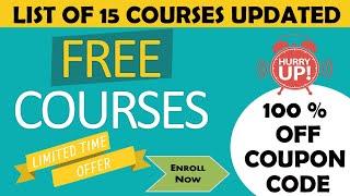 15 Free Course You Need To Do Now | Free Certification | Lifetime Access | Hurry Up !