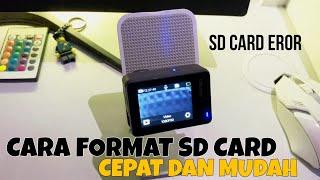 CARA FORMAT SD CARD|| SD CARD EROR BISA DI GUNAKAN LAGI