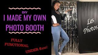 I MADE MY OWN PHOTO BOOTH! DIY PHOTO BOOTH  | Nikki Connected