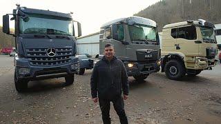 4wheel24 Wohnmobil Offroad 2025  MERCEDES AROCS 4X4 im Kampf gegen MAN TGM 4x4. Was ist besser?