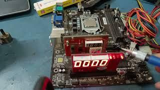 Acer pc motherboard B360H5-m14 no signal black faulty motherboard repair by the help of debug card