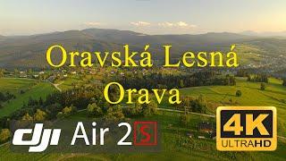 4K Oravská Lesná - Orava - Slovakia. Piano Relaxing video drone. DJI Air 2S #relaxing