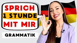 ️Sprich mit mir: 1 Stunde Grammatik lernen (verbessere deine Aussprache und deine Grammatik)