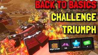 NEW BACK TO BASICS CHALLENGE MAP TRIUMPH | ROBLOX TOWER DEFENSE SIMULATOR