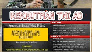 REKRUTMEN TNI - AD TA 2021