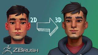 Sculpting a Stylized Character from concept by Meybis Ruiz Cruz (Zbrush)
