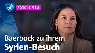 Außenministerin Baerbock im tagesthemen-Interview über die Lage in Syrien