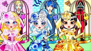 WEEDING DRESS: Couple Barbie, Sonic, Squid Game New Fashion | Best DIY Paper Dolls Fashion