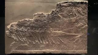 Assyrian King Sennacherib’s Phoenician Warship. King Ashurbanipal Exhibition. Biblicaltours.