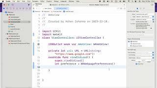 How to use WebKit View in iOS Swift Application | Create a WebView Application in Xcode