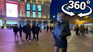 360° VR NIGHT SPB ATMOSPHERE  Walking St. Petersburg Ligovsky Prospekt - ⁴ᴷ