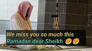 Alas, I wish I had found you in this Ramadan as before.My heart is still crying for you, dear Sheikh