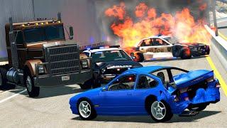 Traffic Stop Crashes 3 | BeamNG.drive