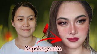 GLOWING AND GLOW  UP TIKTOK FILTER HAHAHA  MAKEUP TUTORIAL