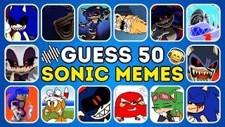 Guess 50 Sonic Memes and Dance by Voice and Emoji (INSANE) Sonic Exe, Shadow Exe, Sonic 3 Movie Quiz