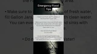 Did You know these Emergency Flood Tips?