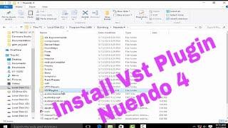 How to nuendo 4 add Vst plugin and install hindi