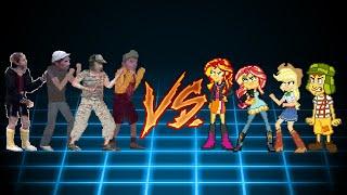 [KOF Mugen] Godinez Team (El Chavo del 8) vs Evil Sunset Shimmer Team (By Shimmering Brony)