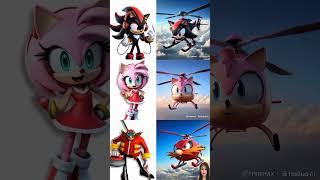 shadow the hedgehog Transform Into Cool Helicopters #helicopter #sonic #amyrose #cartoons