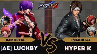 KOFXV️A.E LUCKBY (Isla/O.Shermie/Shermie) vs HYPER K (Iori/Kyo/K')️Replay Match - 09/24