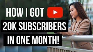 How to Go VIRAL on Youtube for a SMALL Channel (How I got 20K+ Subscribers in ONE MONTH!)