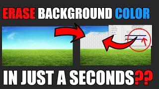 How to Erase Background in just a seconds Photoshop Tricks!