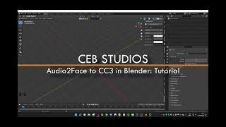 Tutorial: Lipsync animations in Blender using Audio2face. Example on CC3 character