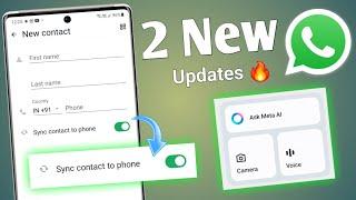 2 Whatsapp New updates | Whatspp meta ai widget new feature | Whatsapp update 