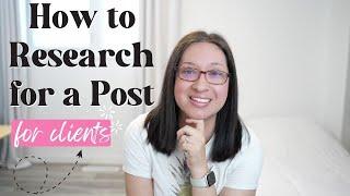 How to research for a blog post | research methods for a freelance writer