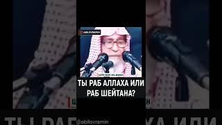 ты раб Аллаха или раб шайтана?