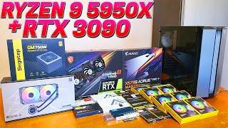 $3000 Gaming PC: Ryzen 9 5950X ~ RTX 3090 ~ 64GB RAM ~ X570S Aorus Master | Time Lapse Build