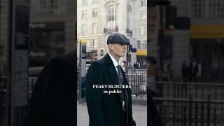 thomas shelby outfits public reaction #part7 #phonk #peakyblinders #shortsfeed #publicreaction