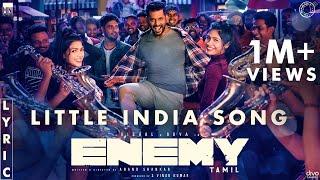 Little India - Lyric Video | Enemy (Tamil) | Vishal,Arya | Anand Shankar | Vinod Kumar | Thaman S