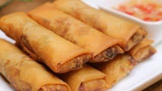 BETTER THAN TAKEOUT AND EASY - Chinese Egg Roll [炸春卷]