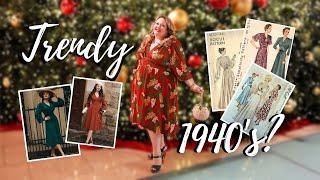 Sewing my Trendy 1940's Inspired Christmas Dress: Style Arc Belle