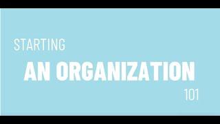 Learn how to start a student organization!